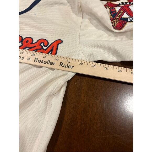 Y2K Awesome Nike Charlie Morton Atlanta Braves Embroidered Jersey Size 40 - Picture 12 of 13